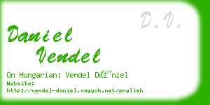 daniel vendel business card